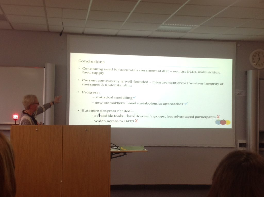 PetraWark's tweet photo. Excellent and balanced overview of dietary assessment by @Sian_Robinson3 as part of @Nutritools_org launch event in Leeds today @JanetCade https://t.co/No0D3KBqkT