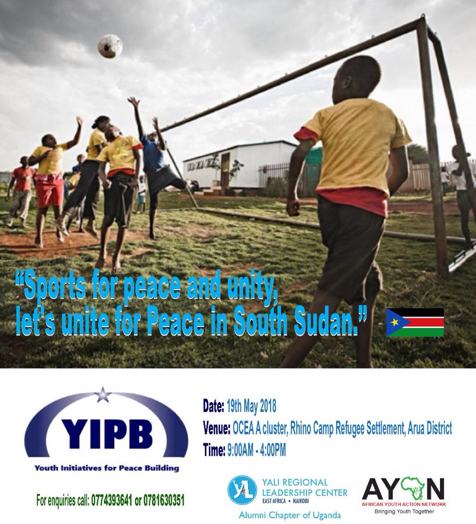 YI4PB's tweet photo. Come let's see different sides uniting #SouthSudanforPeace @PlanUganda @UNICEFUganda @savechildrenug @UNHCRuganda https://t.co/HoRAZbXVcT
