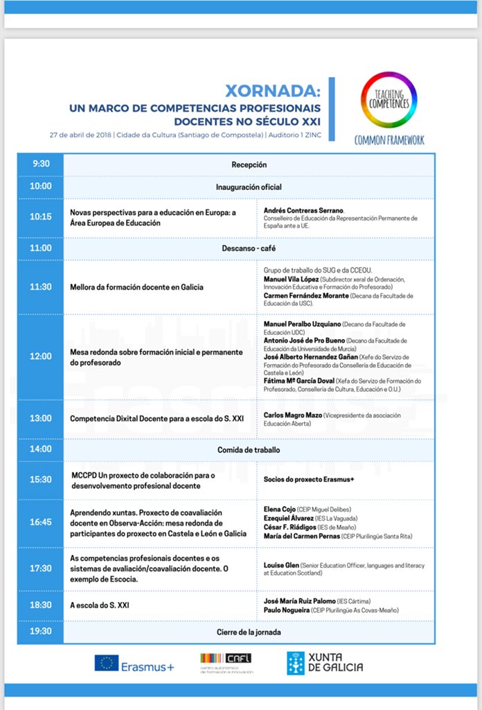EUmccpd's tweet photo. @c_magro comienza su ponencia sobre "La competencia digital docente para la escuela del siglo XXI" #closingMCCPD @sepiegob https://t.co/JJ7BWeNzaU