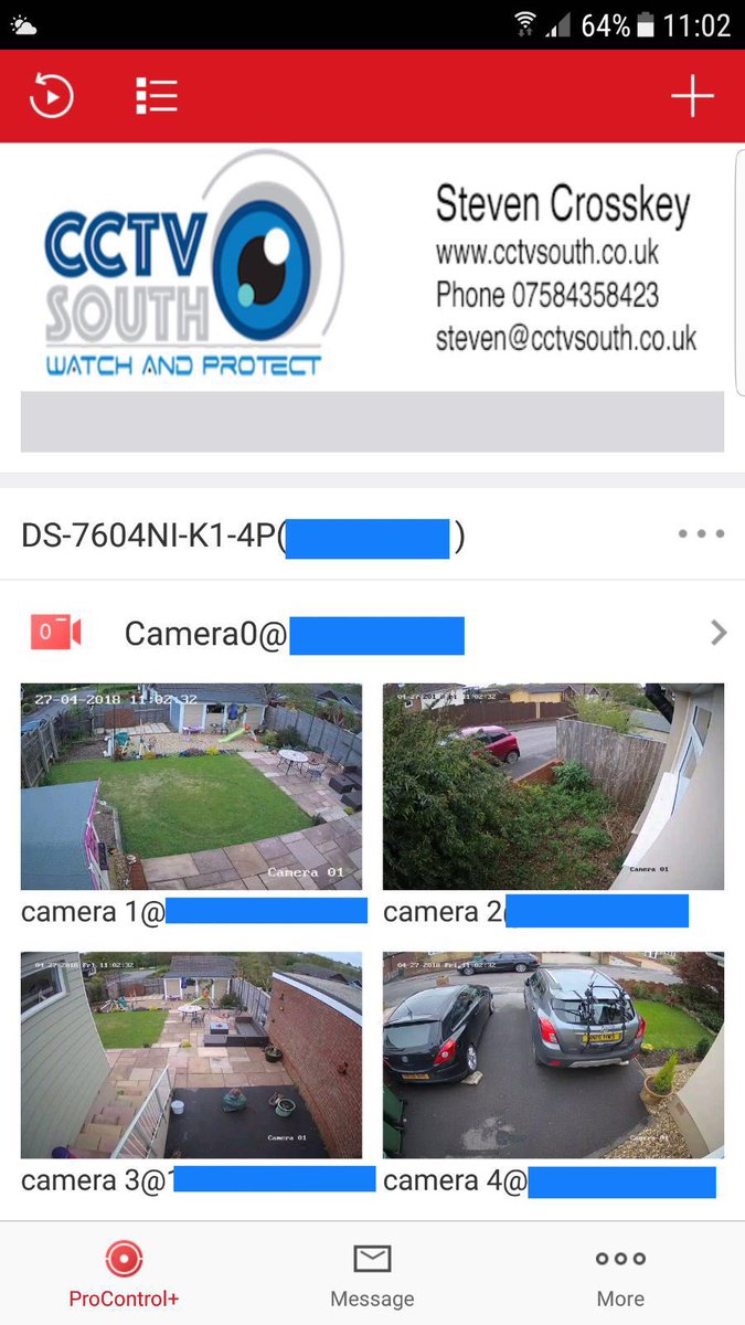 cctvsouthuk's tweet image. What a great App bringing both @HIKVISIONUK cctv cameras and @Pyronix Alarm system together in one great App #ProControl+
