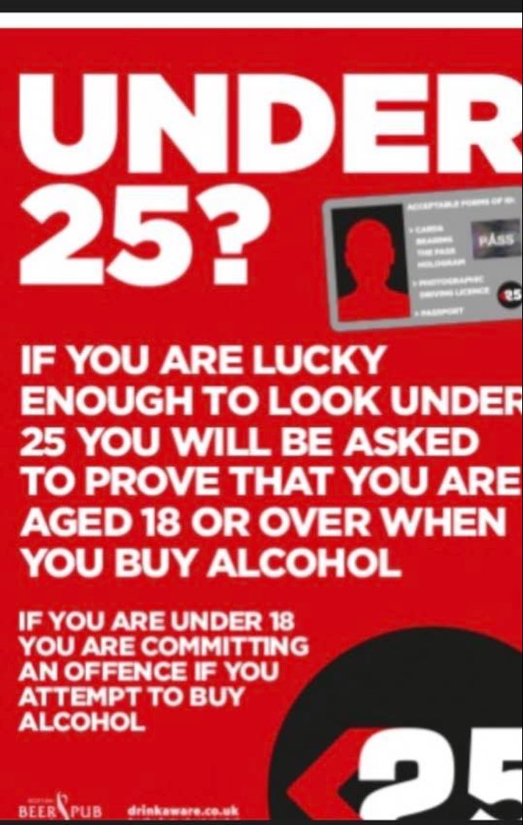 LionNewtown's tweet photo. As part of licensing conditions we follow the challenge 25 scheme, so please to enjoy your night please make sure you have your ID with you, anyone who looks under 25 will be challenged. https://t.co/ilHZQHE1aL