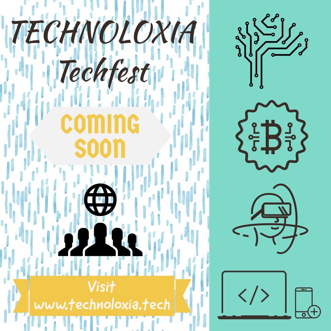 technoloxia296's tweet photo. < new Banners >
< new Designs >
All new content coming up!
Stay updated and tuned...
#blockchain #ArtificialIntelligence #VirtualReality #techfest #Technoloxia18 https://t.co/8kyyRHBRNq