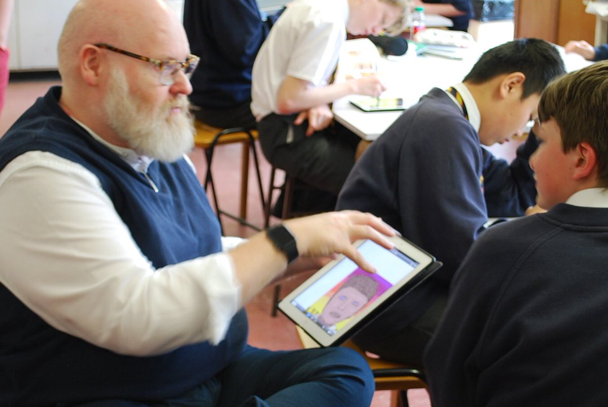 JASONWILSHERMIL's tweet photo. Some great pics from #mrmoss at puddletown school session this week for my work with @ShireHallDorset - telling the stories of the #tolpuddlemartyrs through #digitalart and #crazybeards https://t.co/hIcYPOvflu