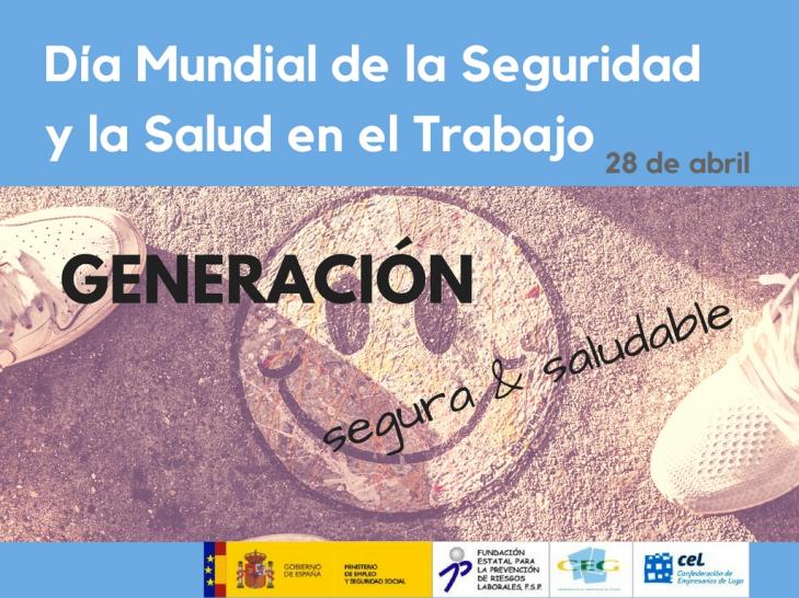 EmpresariosLugo's tweet photo. Mañana 28 de Abril Día Mundial de la Seguridad y la Salud en el Trabajo 👍⛑️🙂 Por un futuro sin riesgos laborales. #salud #prevención #FPRL #CEL Para más info: https://t.co/hfwPy4gZeJ https://t.co/iZYFBHus89