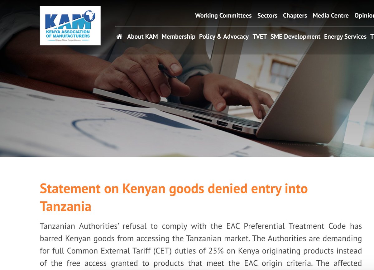 BothoSACE's tweet photo. Tanzania's block of Kenyan goods continues despite the on-going EAC protocols... 
https://t.co/K2YPWO3Lj9 https://t.co/J2NYWnbeB4