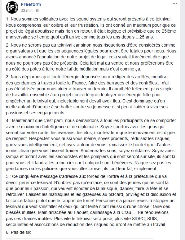 BassExpression's tweet image. #Teknival : Message de l'@AssoFreeform : "5 choses qu'on doit vous dire sur le Teknival"