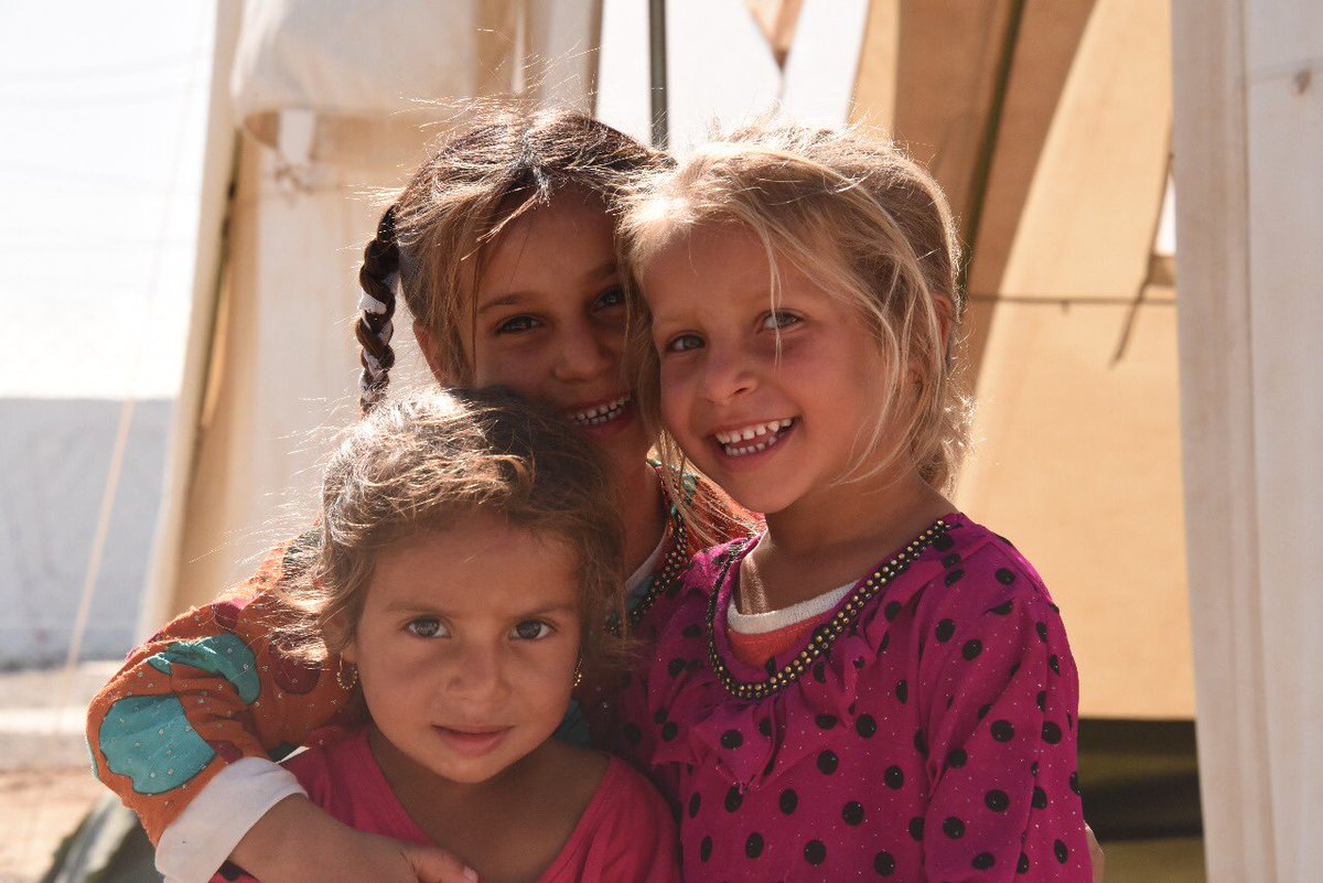 EliasAbuAta's tweet photo. Two years and counting @NRC_Norway. Here’s a throwback to October 2016 when I took a photo of these three little angels in #Debaga displacement camp in #Iraq.
@NRC_MiddleEast @NRC_Arabic https://t.co/KehMjbNBDv