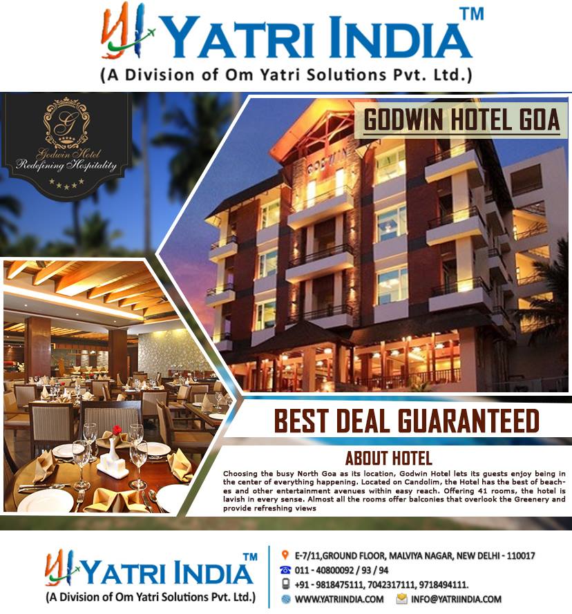 yatriindia's tweet photo. #GODWIN #HOTEL #GOA #BEST #DEAL #GUARANTEED #BY #YATRI #INDIA https://t.co/UVyjx60pK1