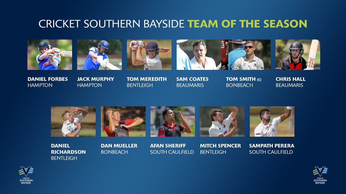 BentleighCC's tweet image. Congratulations to @Mezza_90 @DanRichardson3 @mitch_spencer8 for making the @CricketBayside Team of the Year for season 17/18. A great way to finish off the season and well deserved.