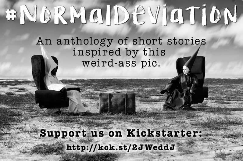 wonderboxpub's tweet photo. Let's get motivated! If we can get to £1000 on our #NormalDeviation @kickstarter campaign by Wed 2 May, we'll preview one of our super-strange #weirdfiction #shortstories for backers only! Come on, you know you want to! https://t.co/f36CB6rWIb Pass the word and RT! https://t.co/xZg44zNMPB
