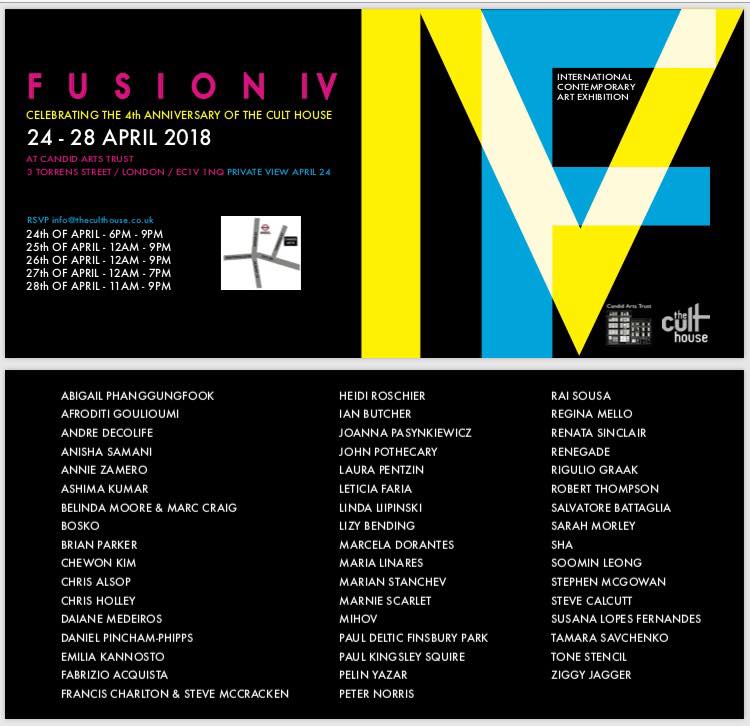 caracolll's tweet photo. Any plans for the weekend? Go to @candidarts and discover #fusionIV curated by @The_Culthouse today and tomorrow until 9pm. #london #Islington https://t.co/3j82Hwa6aC