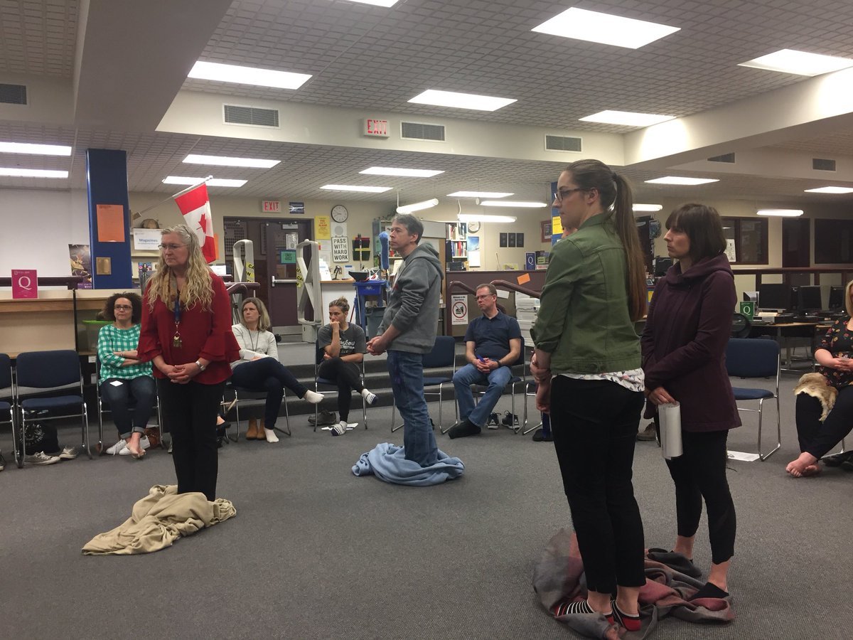 ShutterFotos's tweet image. Very impactful and emotional PD  @HBBeal @TVDSB @TVDSBglobal regarding indigenous history in Canada #blanketexercise #createawareness