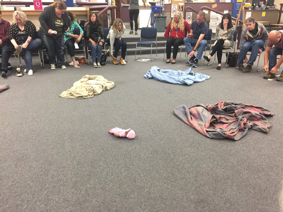 ShutterFotos's tweet image. Very impactful and emotional PD  @HBBeal @TVDSB @TVDSBglobal regarding indigenous history in Canada #blanketexercise #createawareness