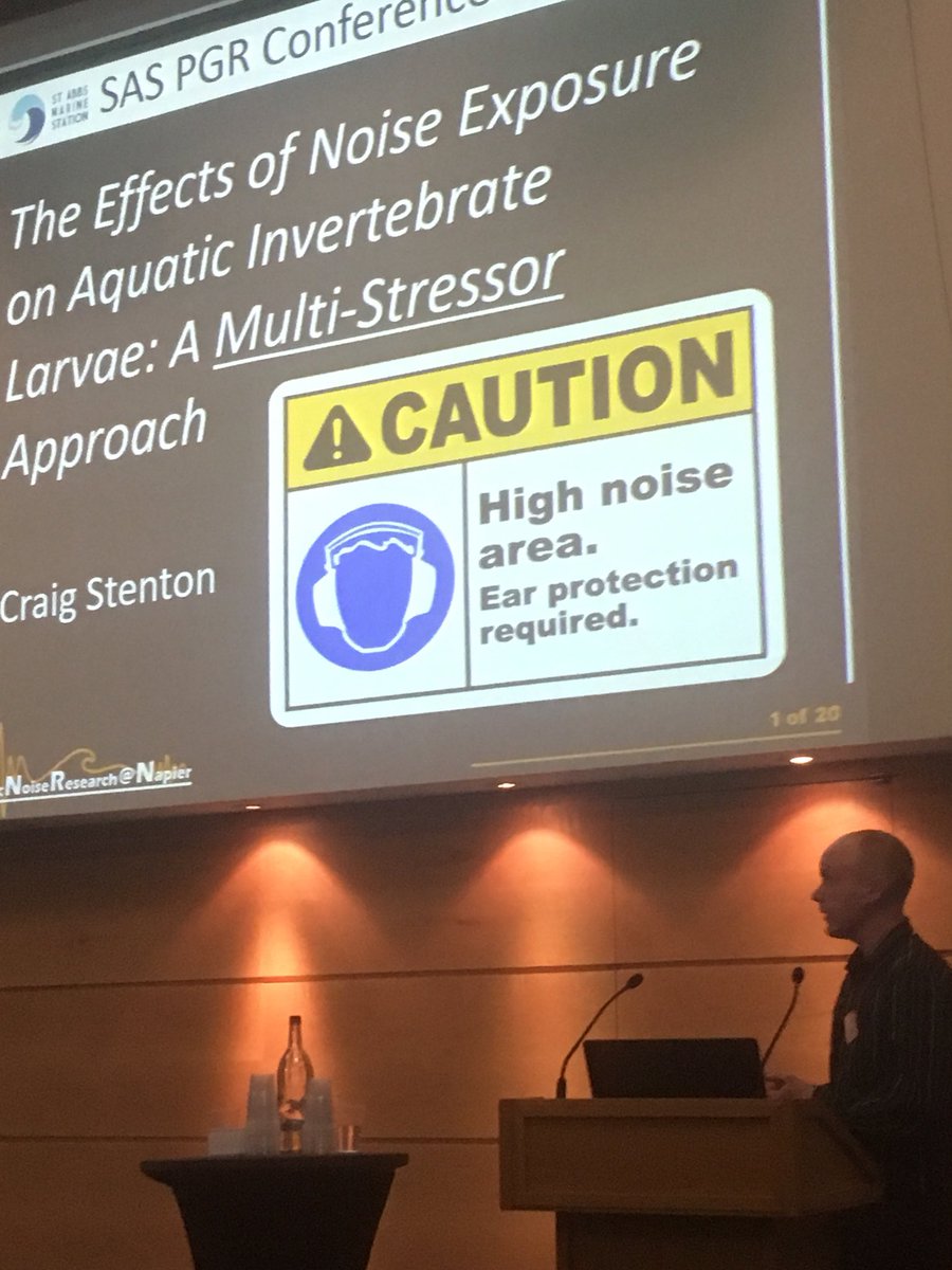 saspgr2017's tweet photo. Craig Stenton and his discussion on the effects of sound on invertebrates https://t.co/E2psFXQK1T