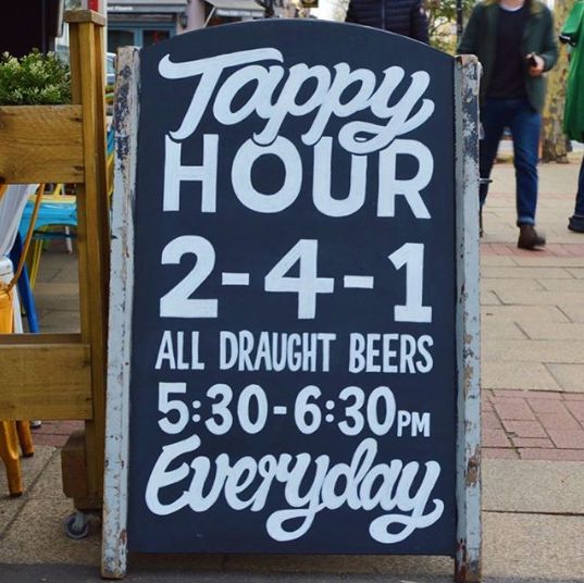 thebbartist's tweet photo. Get to #tappyhour at The School House, London. #TGIF! 

#lettering #handlettering #FridayFeeling https://t.co/TeGhKC5obQ