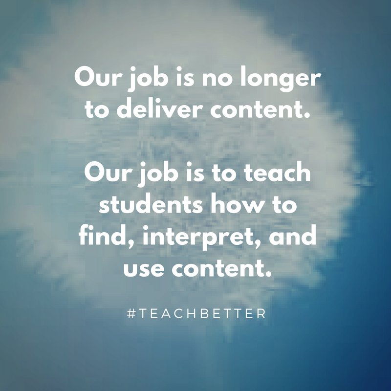 The job of an educator has changed drastically in the last ten years. Have you? #TeachBetter #EdChat #KidsDeserveIt