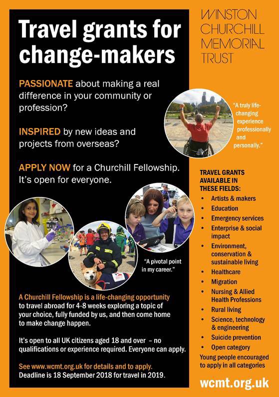 mattwesson's tweet photo. Keen to explore new ideas overseas for inspiring change in the UK? Apply for a @wcmtuk Fellowship. Travel research grants now open to all UK citizens aged 18+ (link to https://t.co/gH1MlZBole). I was lucky enough to be awarded a fellowship a few years back - amazing! https://t.co/d7k1xkHRWl