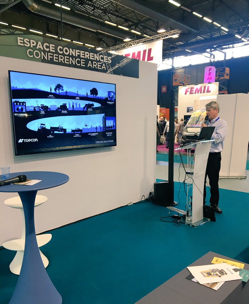 Interesting insights on vertical construction with @TopconFrance today at the <a href="/buildingSMARTfr/">buildingSMART FRANCE</a> Village at #INTERMATParis