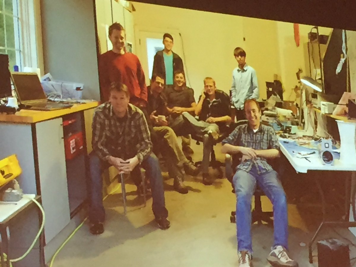 BerlinPartner's tweet photo. This is how the leading satellite company @planetlabs started a couple of years ago. Now presenting at the #newspacevision Conference in #Berlin. https://t.co/V9ZbQlRFCH