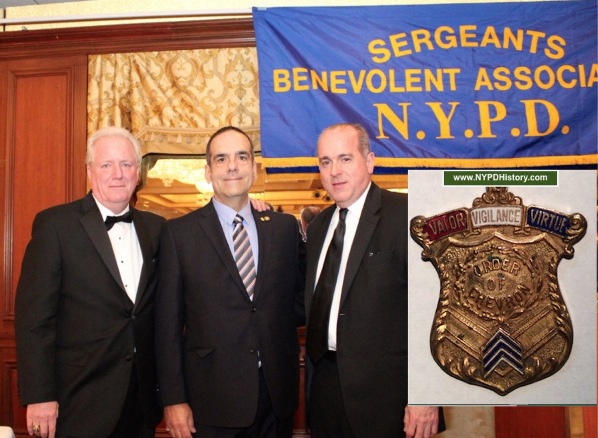 NYPDHistory's tweet photo. The #NYPD's Sergeants Benevolent Assn. @SBANYPD called itself "ORDER OF CHEVRON" for in 1907 the chevron was adopted for the new rank. The MOTTO of the #SBANYPD was "VALOR VIGILANCE VIRTUE." @SBA_president Ed...re-adopt motto? Congrats! @NYPDDCA @RSANYPD Re-tweet = Share History! https://t.co/jRcYYbQNO8