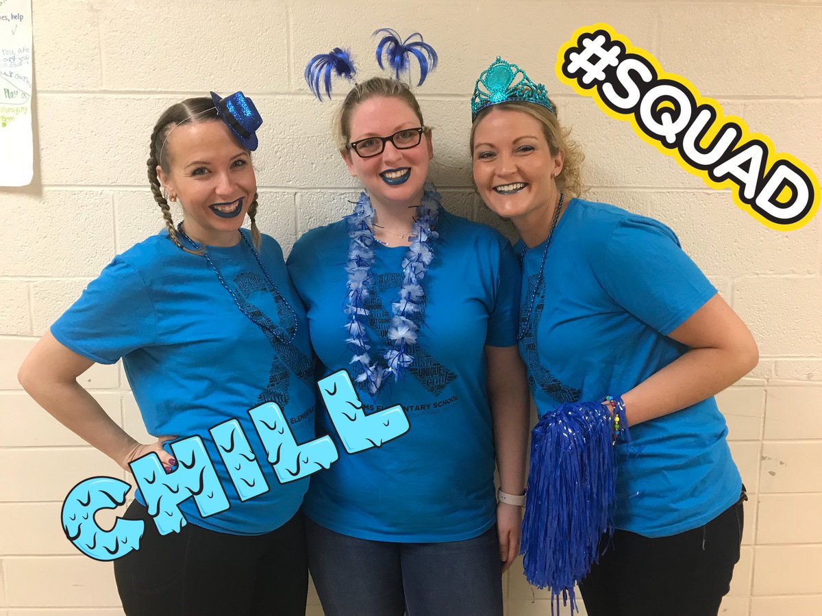 MsLabadiesClass's tweet photo. Happy #lightitupblue day!! #AutismAwarenessMonth @MrsRRiley @Ms_Danford #addamslearners https://t.co/Op4biIfvAp