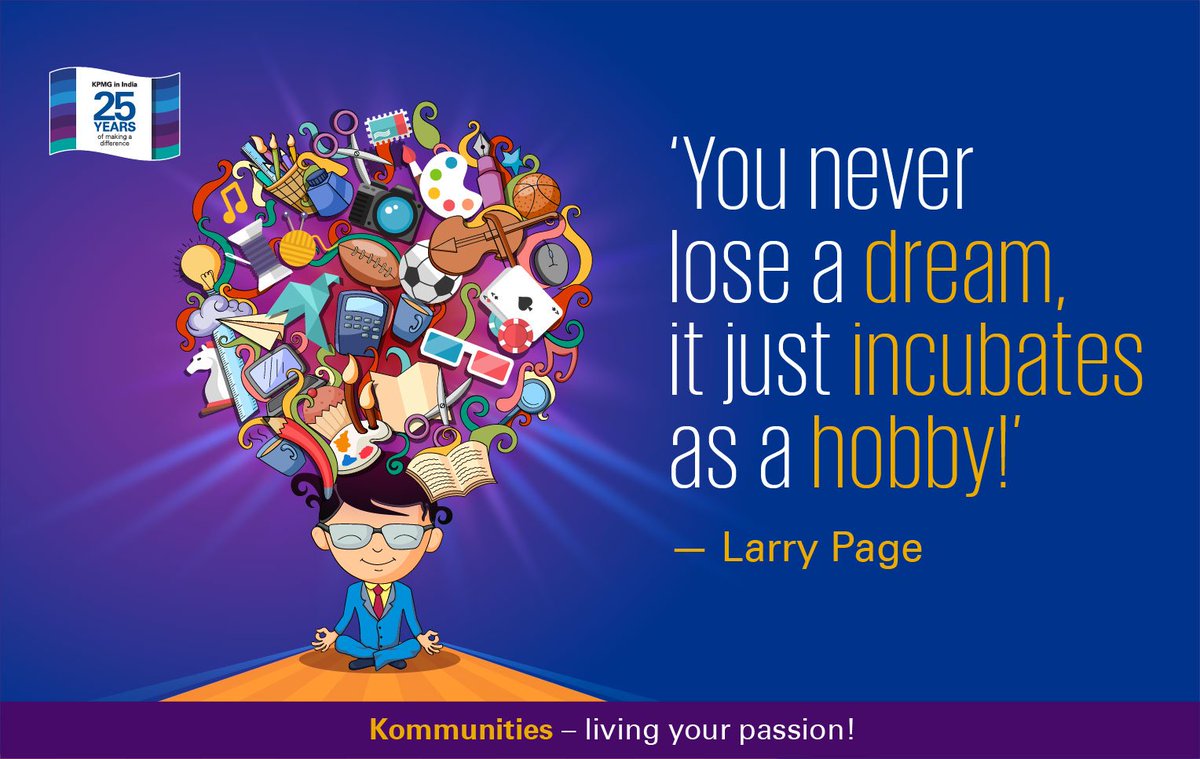 KPMGIndia's tweet photo. At @KPMGIndia, KPMGers are engaged in reinvigorating their passion so that they can live their purpose. Are you "Living Your Purpose"? Do you have a career that brings meaning and joy? #HappyAtKPMG #Kommunities https://t.co/BG4bu0N2QE