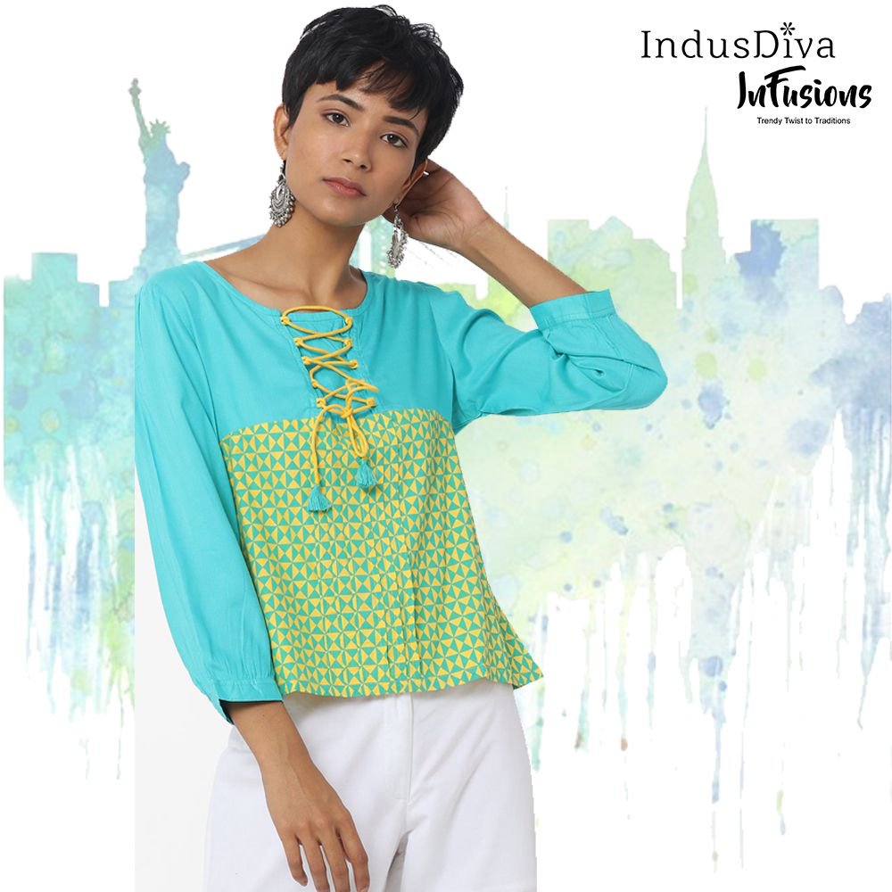 IndusDiva's tweet photo. Fun.Funky.Fantastic...check out our summer green checkered print top on @Ajio -buff.ly/2I6vOz2. #fashion #trendy #chic #glam #indusdiva #tops #summerwear. https://t.co/fCWvIFv1Q8