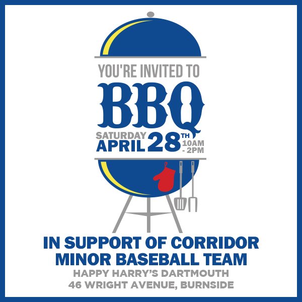 Happy Harry's 22nd Birthday Sale Starts Tomorrow!
Stop by for a BBQ in support of the Corridor Minor Baseball Team, Cake, Refreshments, Face Painting and Specials!