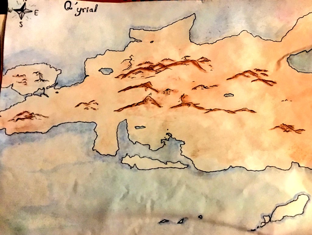 AhviNewDM's tweet image. Q’yrial map for the #homebrewgame  #DungeonsAndDragons #dungeonmastering