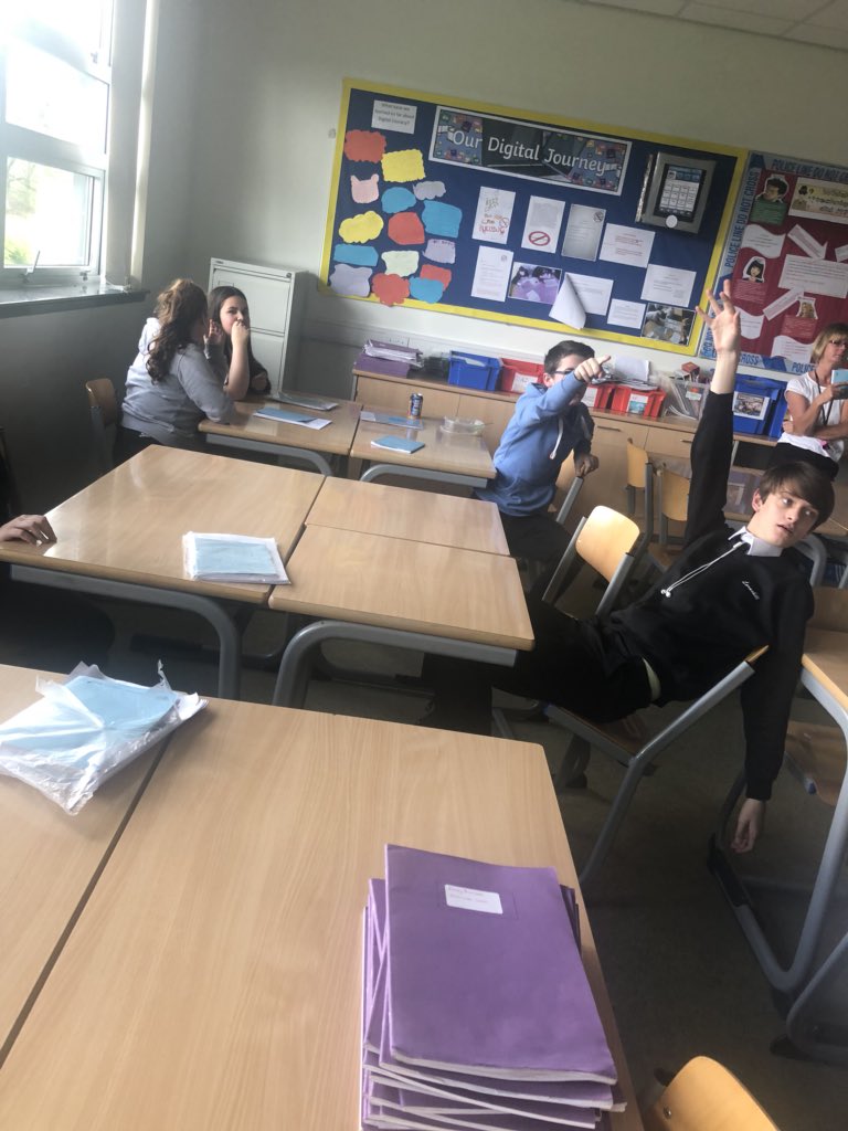 Miss Risk’s S2 class came up with their own revision game “4 in a row” to revise language techniques and the poem they’ve been studying. Proud teacher moment! #pupilsleadinglearning #activelearning