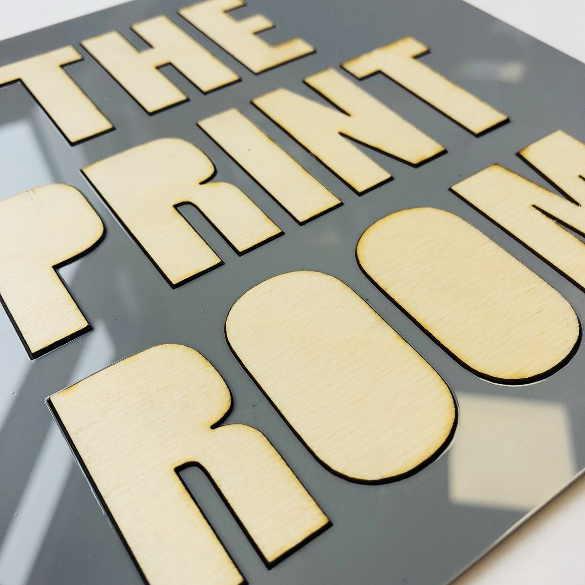 Some laser cut signage for The Print Room! #lasercut #sign #theprintroom #cornwall #truro #screenprint #bespokeprinting #uniforms #clothing #appareldesign