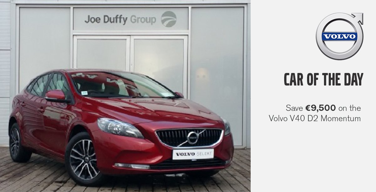 VolvoJoeDuffy's tweet photo. #CarOfTheDay 172 V40 D2 Momentum Volvo Selekt Model | SAVE €9,500  @VolvoJoeDuffy  👉https://t.co/CO6rOSCPZK https://t.co/qrIPpuWM5f