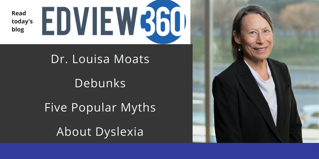 VoyagerSopris's tweet photo. Dr. @LouisaMoats debunks some popular myths about dyslexia. Read this week's EDView 360 blog and learn the facts. https://t.co/VDpIdMFR1V https://t.co/5X7Fs52N9y