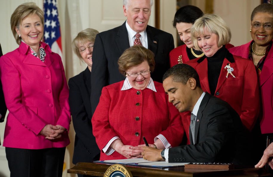 Within the first month of 2009, the Lilly Ledbetter Fair Pay Act was passed. Less than two years after the Ledbetter decision, the Lilly Ledbetter Fair Pay Act became the first law signed by President Obama.  #DemHistory  #WhyIVoteDemocrat