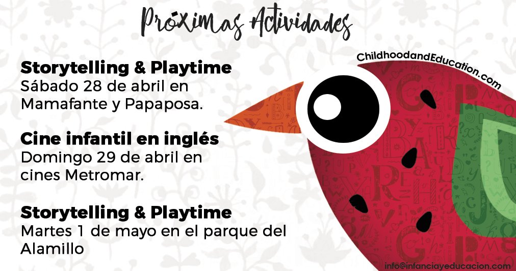 infanciayeduc's tweet image. #inglésenfamilia #sevilla #infanciayeducacion #childhoodandeducation Más info shop.infanciayeducacion.com See you!