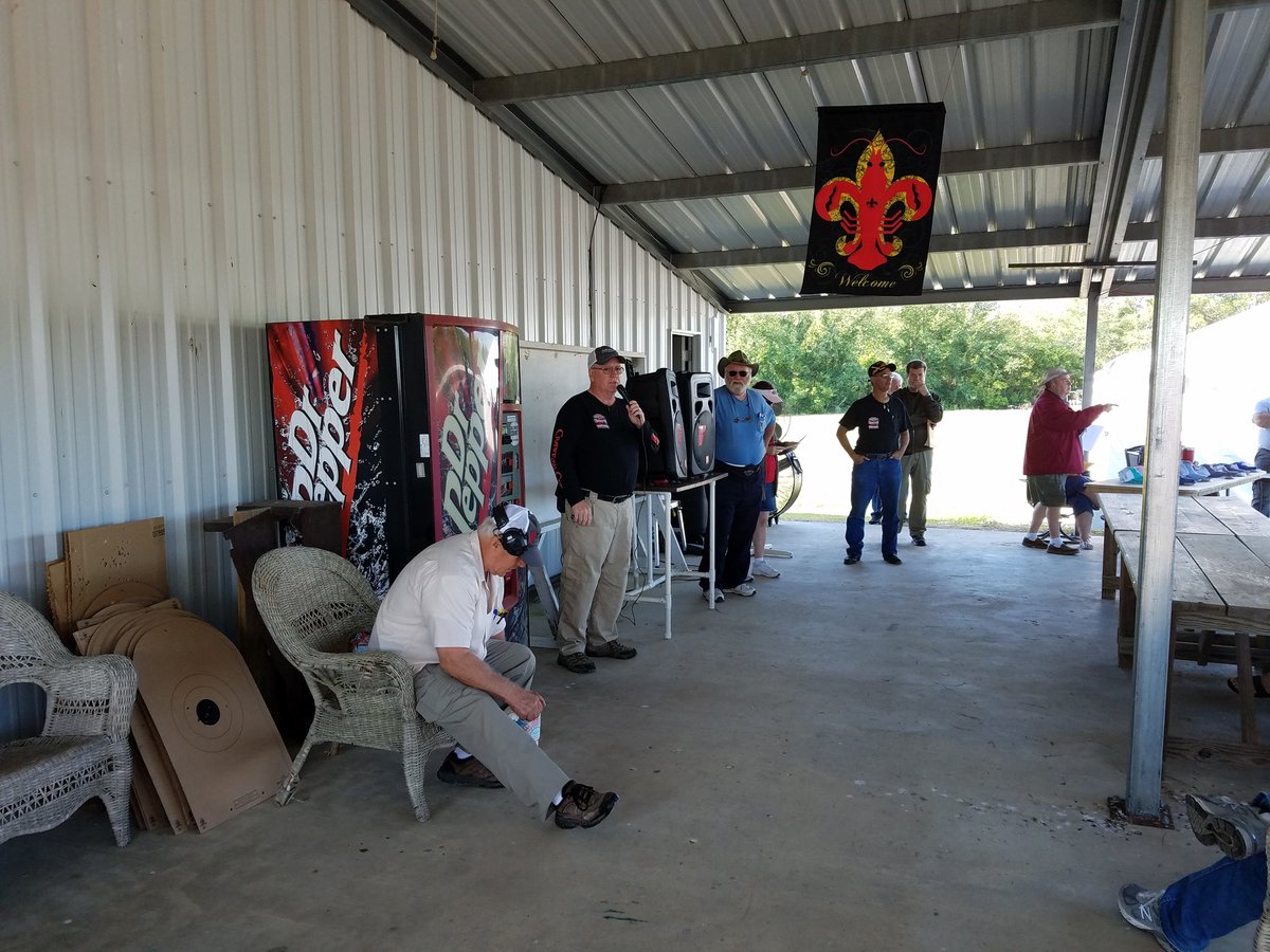 thecrawfishcup's tweet photo. The #2018CrawfishCup has officially begun! Good luck to our fantastic group of competitors! #road2thecup #actionpistol  #NRA #2A https://t.co/UlqoNrC2z5