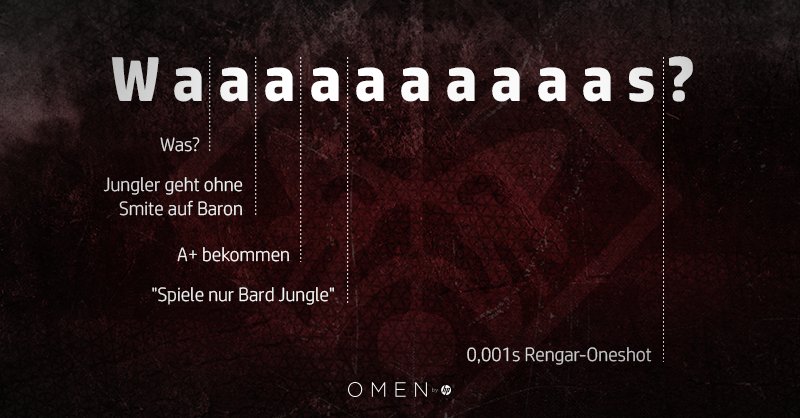 OMENbyHP_de's tweet image. In #LeagueOfLegends kann 'Was?' vieles bedeuten!