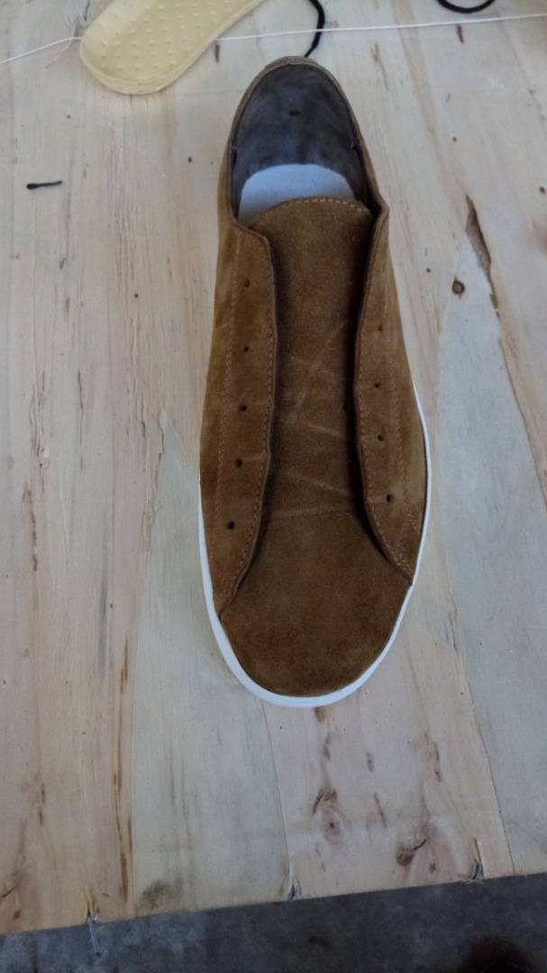 Shoe produced by SMEs in Bulawayo, Zimbabwe during the training session "Production of Fashion Oriented Footwear : The Regional Designers Studio Intervention"