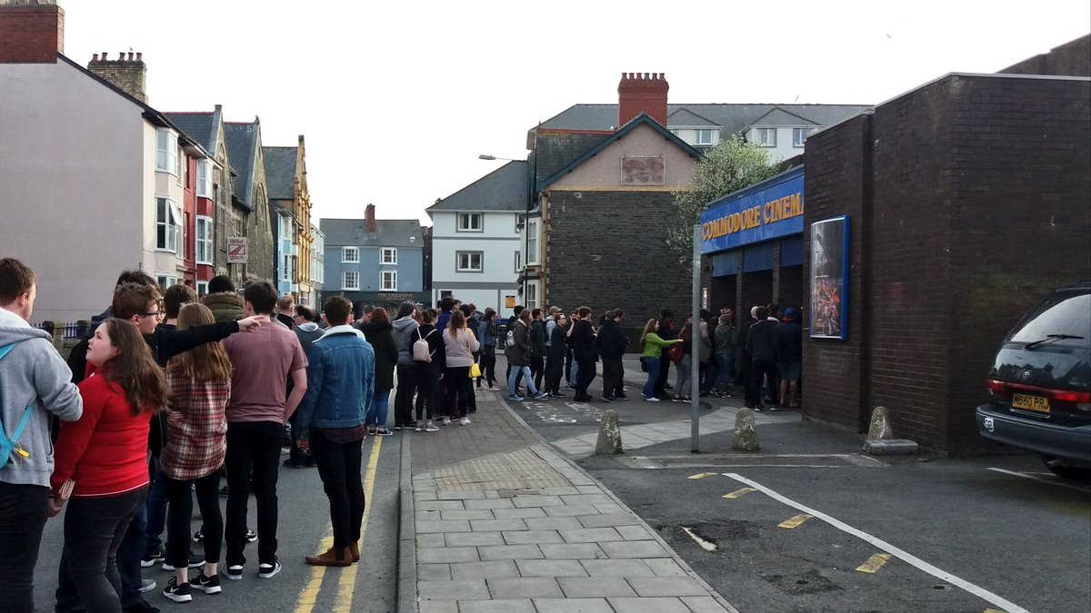 Two busy nights at the Commodore #Aberystwyth for the first two showings of #AvengersInfinityWar