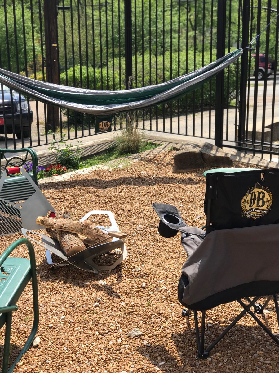 Join us tonight 4/27 for your chance to win some awesome camping gear!  Devils Backbone and Fireflower will be here making s’mores and raffling off a camp chair, hammock, and fire pit!  Raffle starts at 8:30 the more beer DB you drink the better the chance to win! 🔥 ⛺️ 🍻