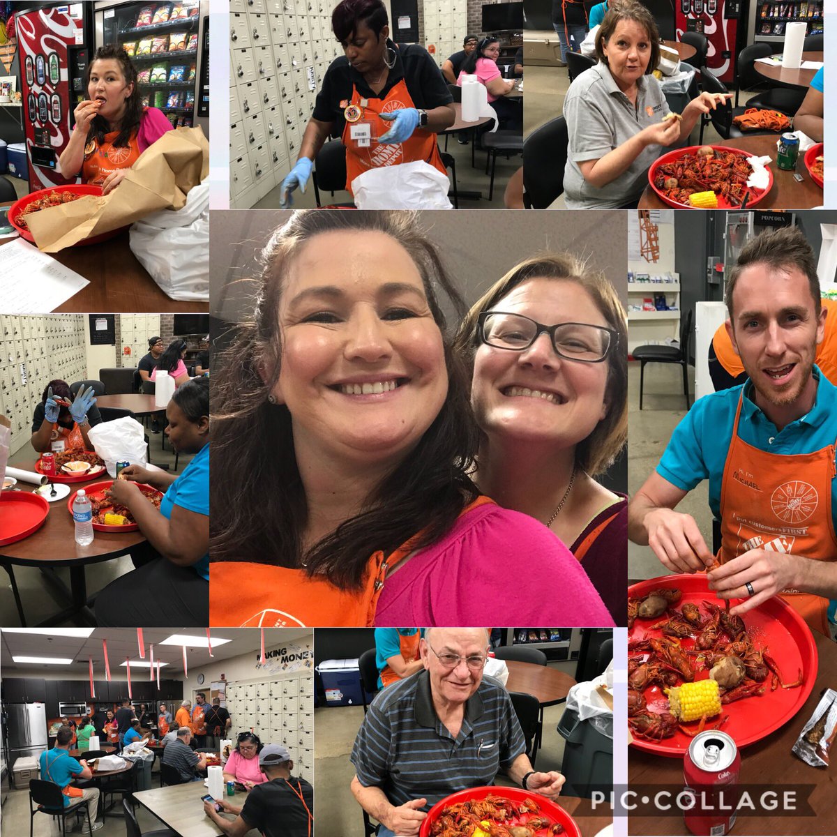 woodfordTHD's tweet photo. Crawfish is at thd360!! I have officially tried it!! #happyassociates #notforme #goodtimes #thd360 #pastafortherestofus https://t.co/6qvaHnOuZP