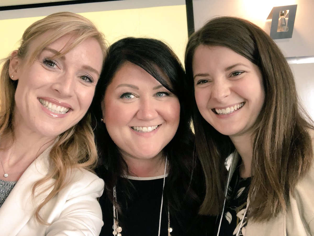 KristinAnneH's tweet photo. NOT the Mean Girls. Kristin, Kirsten and Kiirsten. Pure magic at @IABCManitoba Inside-Out #IABCManitoba #NiceGirls #iabcMB https://t.co/MLZArn7TZr