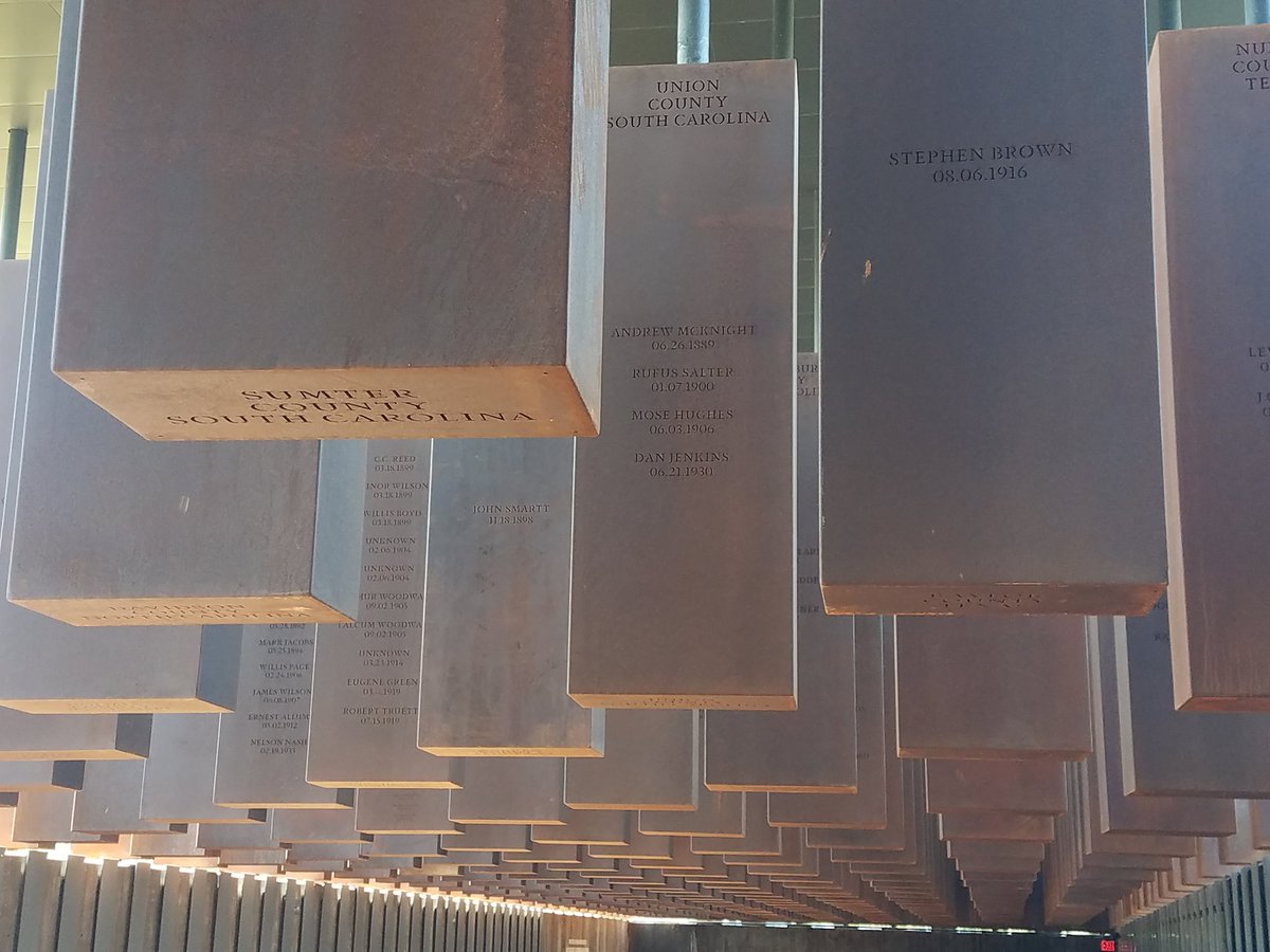 YousefMunayyer's tweet photo. Thank you @eji_org for the amazing @MemPeaceJustice. Everyone should visit this memorial in Montgomery, Alabama and learn about the deep and unhealed wound  lynching has left and commit to healing it. https://t.co/Y0cAfuJo8s
