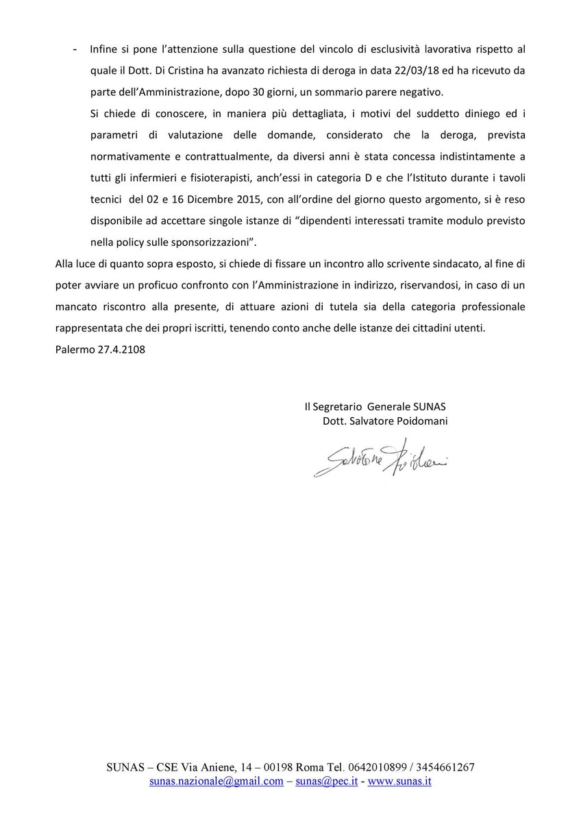 SunasSicilia's tweet photo. Il #SUNAS interviene con una nuova nota inviata alle Direzioni di #Ismett e dell'Università di medicina di Pittsburgh (#UPMC), a tutela della professione, dei propri iscritti, dei pazienti e dei loro familiari. https://t.co/bHxiT6Q36Y