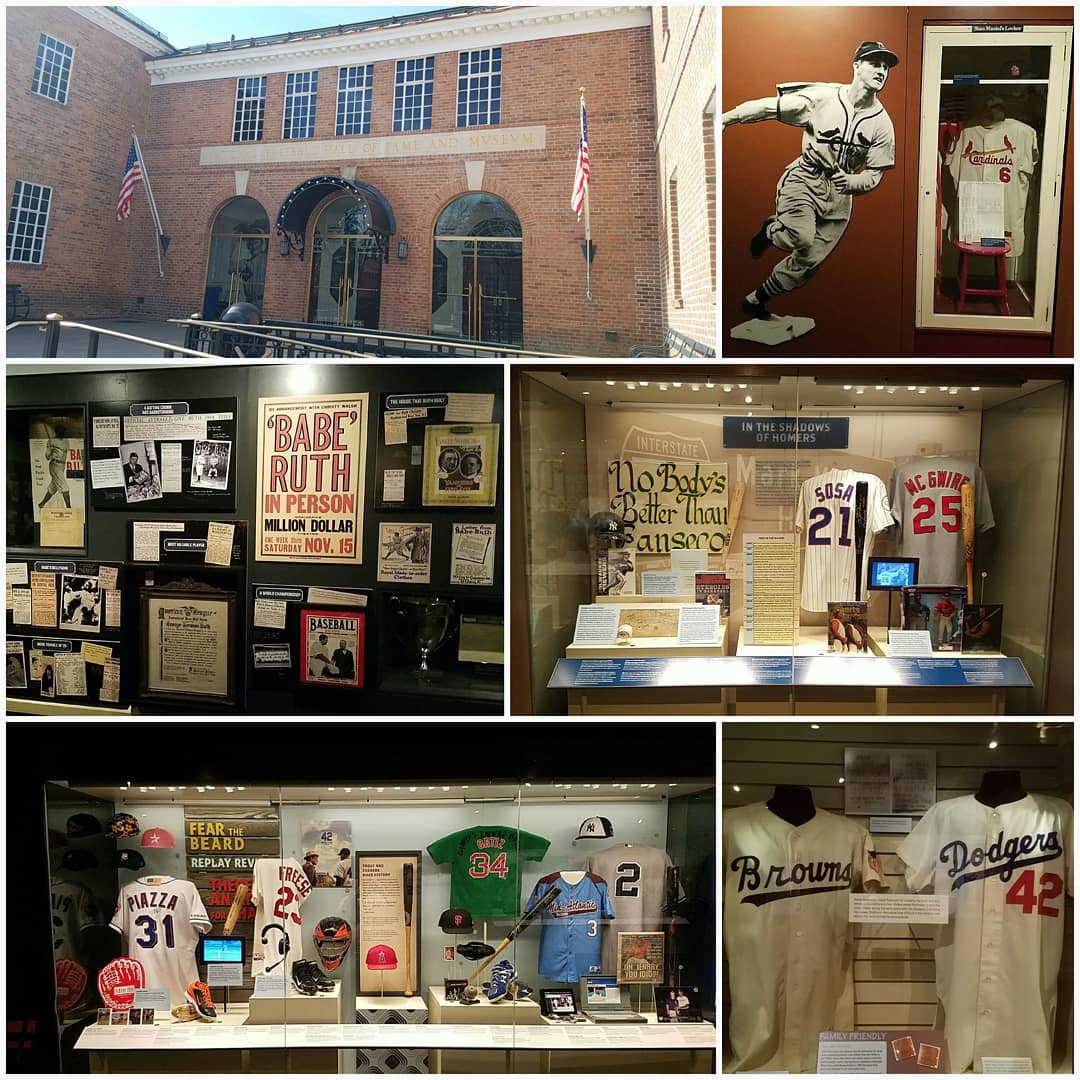TravelerStadium's tweet photo. The Hall of Fame trips continues to Cooperstown! #mystadiumtravels #halloffametour #sports #baseball #MLB #cooperstown #NewYork #nationalbaseballhalloffame #awesome #history #mlbhistory #HOF #thegreats #Icons #BabeRuth #stantheman #Cardinals #jackierobinson #travel #travelgram https://t.co/nHaFxoo6Ho