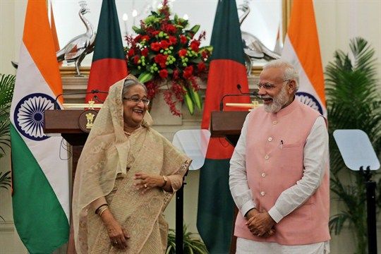 TheWilsonCenter's tweet photo. The key obstacle for the India-Bangladesh relationship is #China. "Beijing is bent on deepening its influence and investments in #Bangladesh, and Dhaka isn’t about to shoo the Chinese away. For New Delhi, that’s reason for concern," says @MichaelKugelman. https://t.co/aLUVaBVTpy https://t.co/kX4qaKDYhV