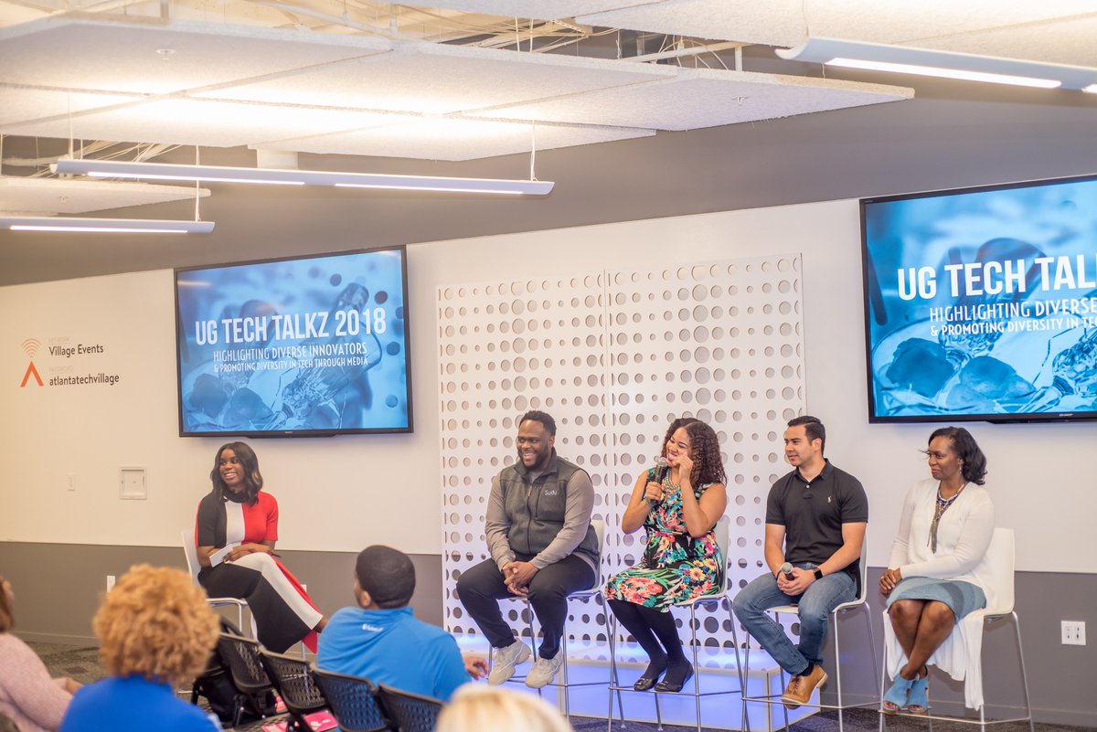 UrbanGkz's tweet photo. Thank you @NatishaLance for moderating last night’s #UGTechTalkz informative panel discussion with these super talented innovators @thecvmlife @christianzimm @amari_ruff and Burunda Prince-Jones, MD of @TheFarmATL #UrbanGeekz #DiversityinTech #TechHub #ATLTechVillage #ChooseATL https://t.co/xM1SCD9era