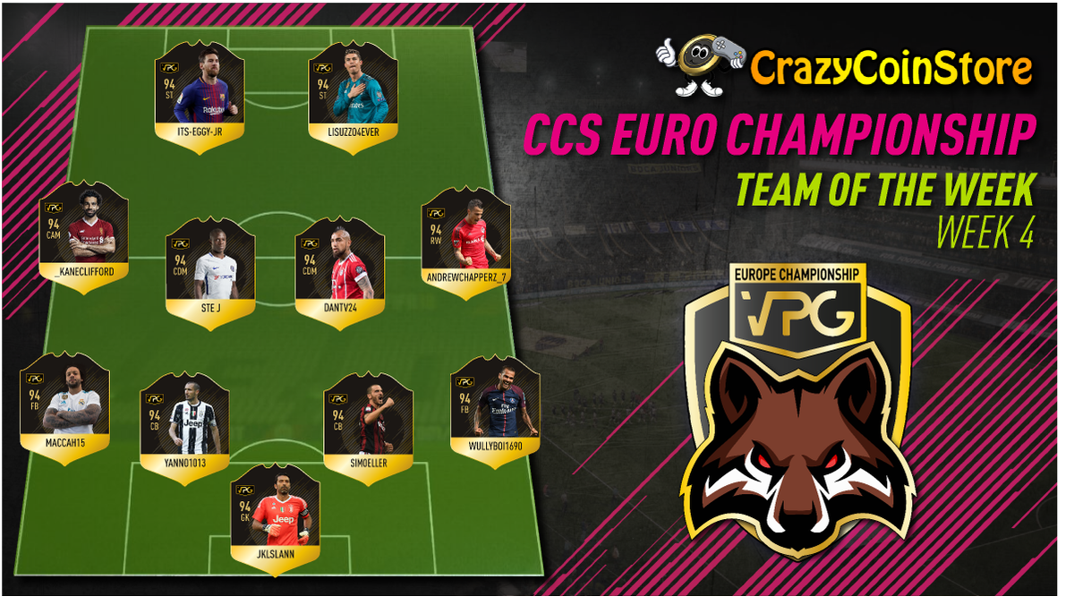 EuropeanVpg's tweet photo. Congratulations to all players in TOTW w4 check out our sponsors CCS @OfficialVPG @EuropeanVpg @VPGEuroL1 @VPGEuroPrem @TheCrazyTrad3r https://t.co/FTB5AKhJmD