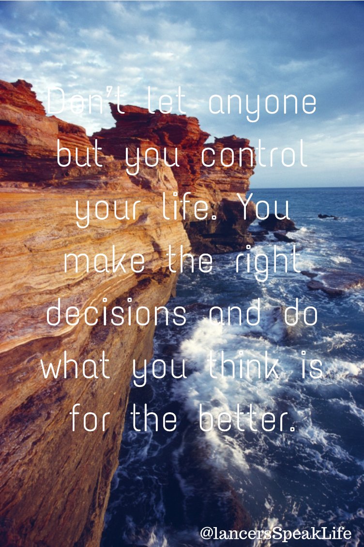 LancerSpeakLife's tweet photo. Do what you think is good for yourself not what other people think is good for you. https://t.co/Mh4BABil2T