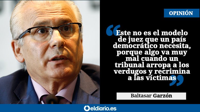 SisuMisu3's tweet photo. Es una verguenza
Baltasar Garzón
¡¡¡Palabras mayores!!!

         #FelizFinde https://t.co/kQTfWBNaq1